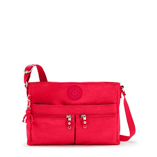 Kipling New Angie Crossbody Väska Vinröda | SE 2022RV